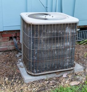 Dirty Central Air Conditioning Unit